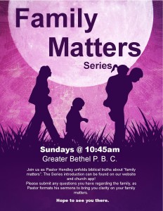 Family Matters Flyer